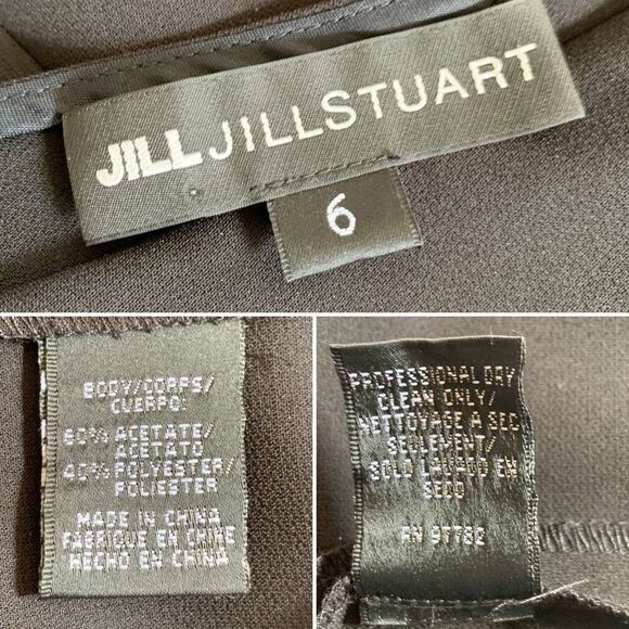Jill Jill Stuart One Shoulder Cutout Sheath Dress Black Size‎ 6 - Picture 11 of 12